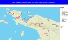 Data Sebaran ISR Microwave Link di Wilayah Daerah Tertinggal berdasarkan Perpres No. 63 Tahun 2020