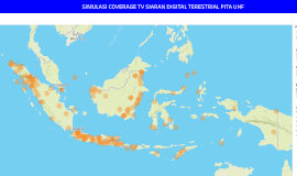 Simulasi Coverage TV Siaran Digital berdasarkan ISR dan Wilayah Layanan pada Masterplan TV Siaran Digital