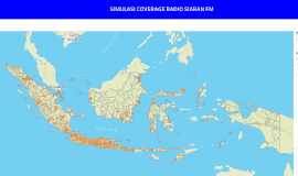 Simulasi Coverage Radio Siaran FM sesuai Kelas Radio Siaran FM