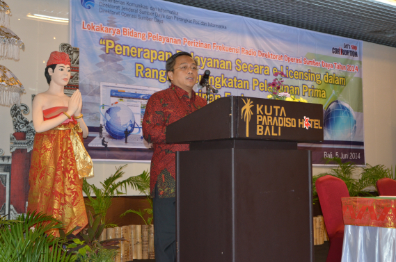 Ilustrasi: LOKAKARYA BIDANG PELAYANAN PERIZINAN FREKUENSI RADIO DIREKTORAT OPERASI SUMBER DAYA 2014