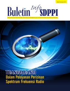 Edisi Keempat 2013, Transparansi Dalam Pelayanan Perizinan Spektrum Frekuensi Radio