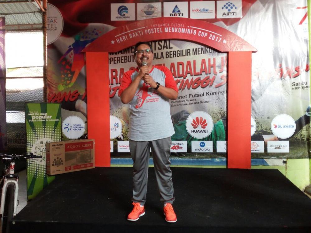 Dirjen SDPPI membuka Turnamen Futsal dalam rangka Peringatan Hari Bhakti Postel ke-72