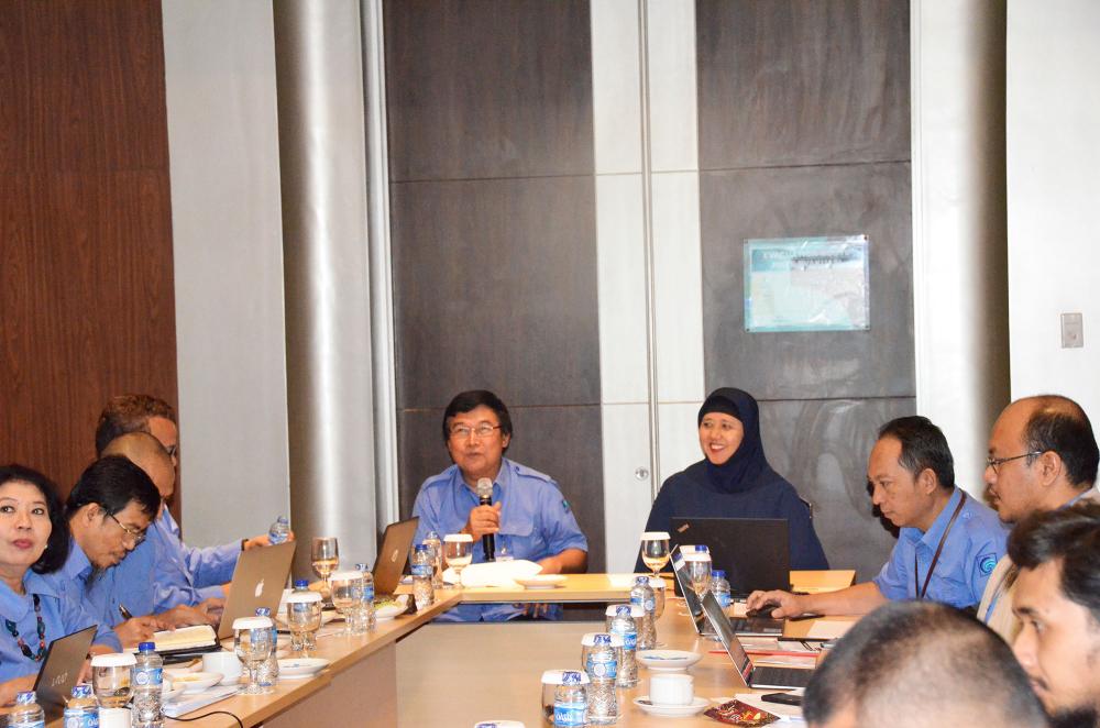 Setditjen SDPPI, Sadjan (kanan) membuka kegiatanPembahasan Usulan Rencana Kerja dan Anggaran Ditjen SDPPI T.A. 2019 (21/2) Kegiatan tersebut melibatkan Lima satuan kerja yang ada di kantor pusat Direktorat Jenderal Sumber Daya dan Perangkat Pos dan Informatika bersama Balai Besar Pengujian Perangkat Telekomunikasi (BBPPT).