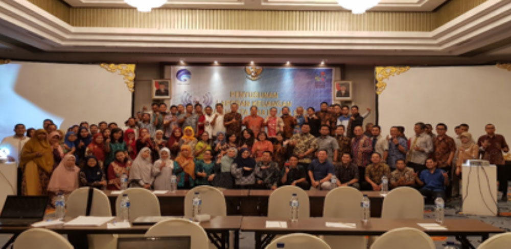 Penyusunan laporan keuangan Ditjen SDPPI triwulan ketiga 2018 di Solo, Jawa Tengah, Senin (15/10/2018).