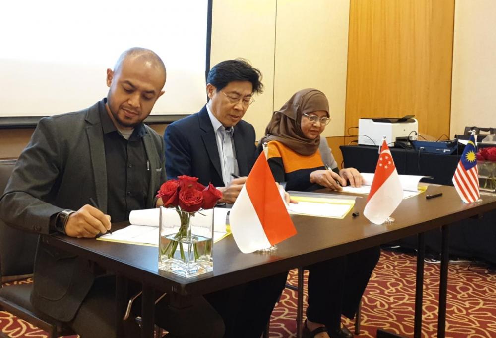 Aryo Pamor Agung memimpin delegasi Indonesia pada pertemuan koordinasi 3 negara di Singapura.