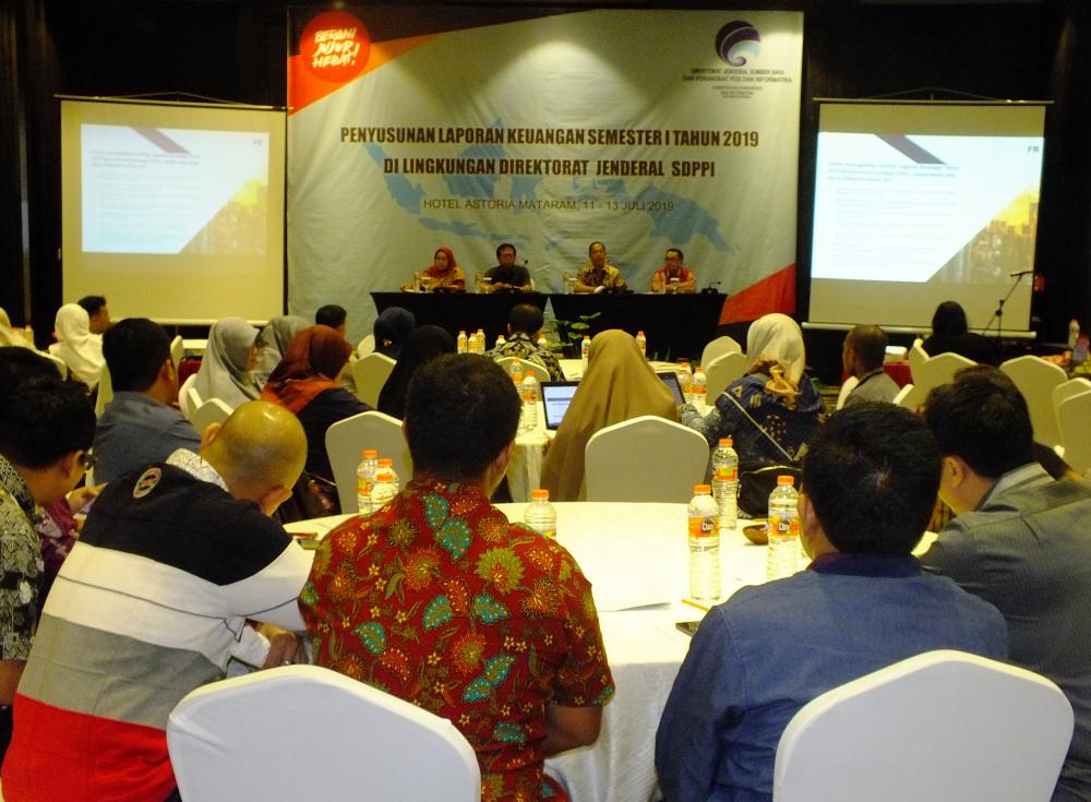 Rapat penyusunan Laporan Keuangan Semester I Ditjen SDPPI (11/7/2019)