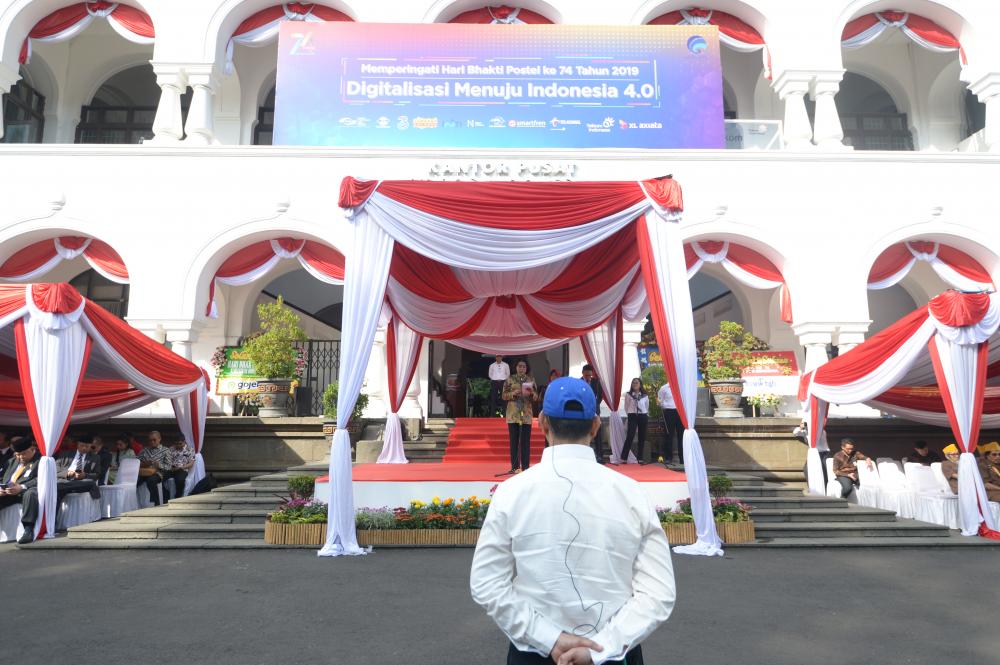 Upacara Peringaatan Hari BHakti Postel ke 74 dipusatkan di Kantor Pos Indonesia Bandung (27/09/2019)