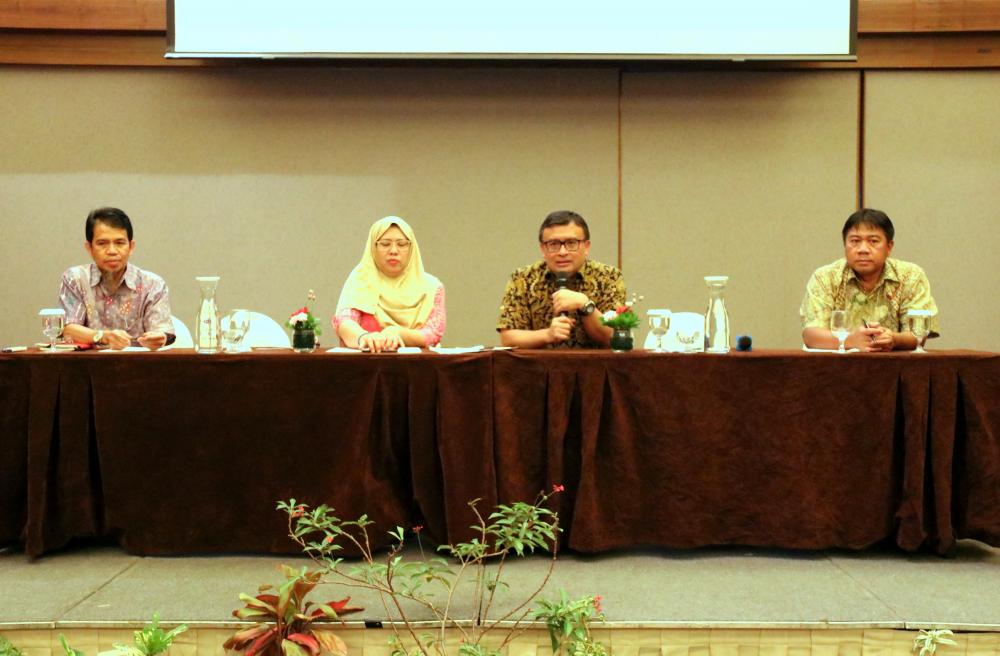 Direktur Pengendalian SDPPI Dwi Handoko, saat membuka Rapat Kerja Direktorat Pengendalian Ditjen SDPPI,  Jumat (6/12/2019)