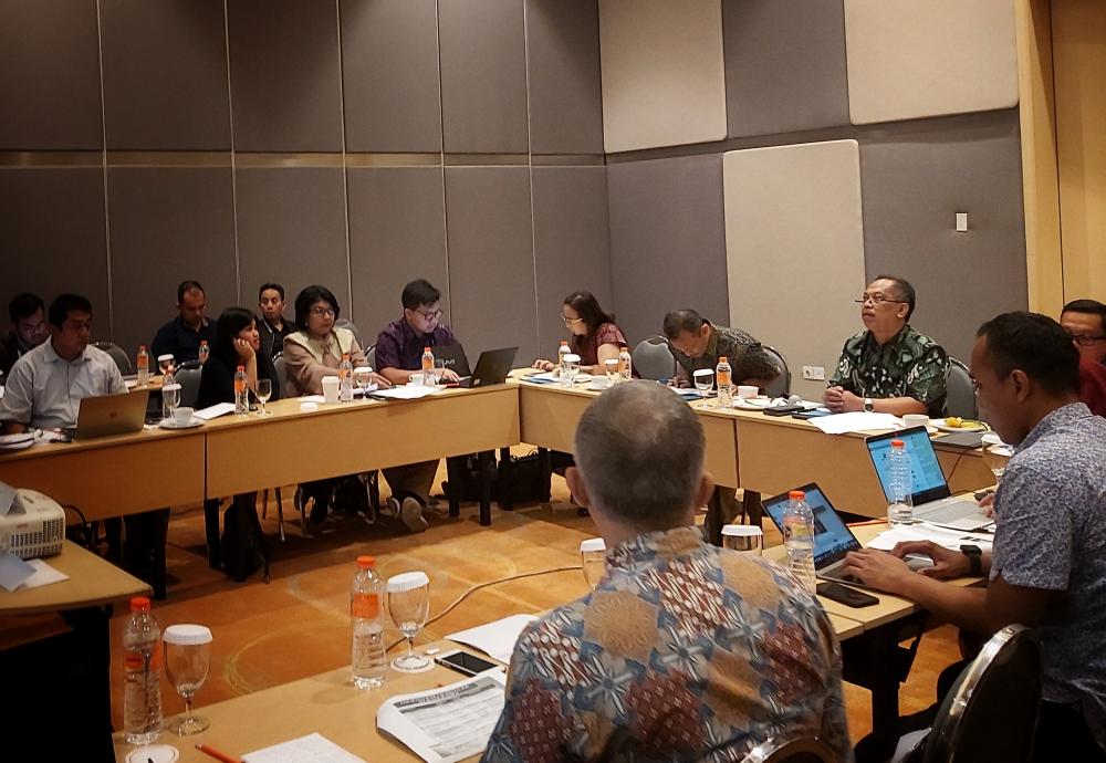 Sesditjen SDPPI, Susanto memimpin rapat Evaluasi dan Penyerapan Anggaran 2020, Bekasi (13/2/2020). SDPPI menargetkan penyerapan 30% pada kwartal I bulan Maret.