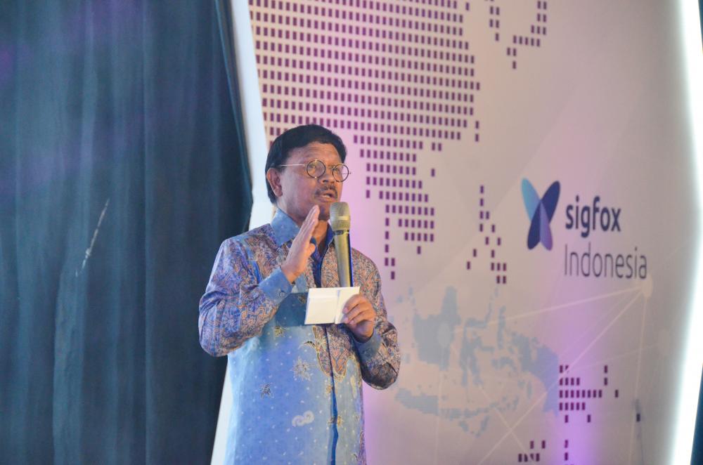 Menteri Komunikasi dan Informatika (Menkominfo) Johnny Gerard Plate saat Launching  0G Network: We Make Things Alive, di Grand Ballroom Ayana Midplaza Jakarta, Kamis (20/2/2020)
