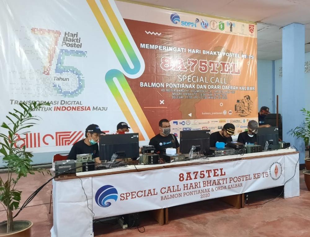 Balai Monitor Spektrum Frekuensi (SFR) Kelas II Pontianak bersama Organisasi Radio Amatir Daerah (ORDA) Provinsi Kalimantan Barat menggelar Special Call sebagai ajang melatih diri bagi anggota Organisasi Amatir Radio Indonesia (ORARI), Sabtu (26/09/2020).
