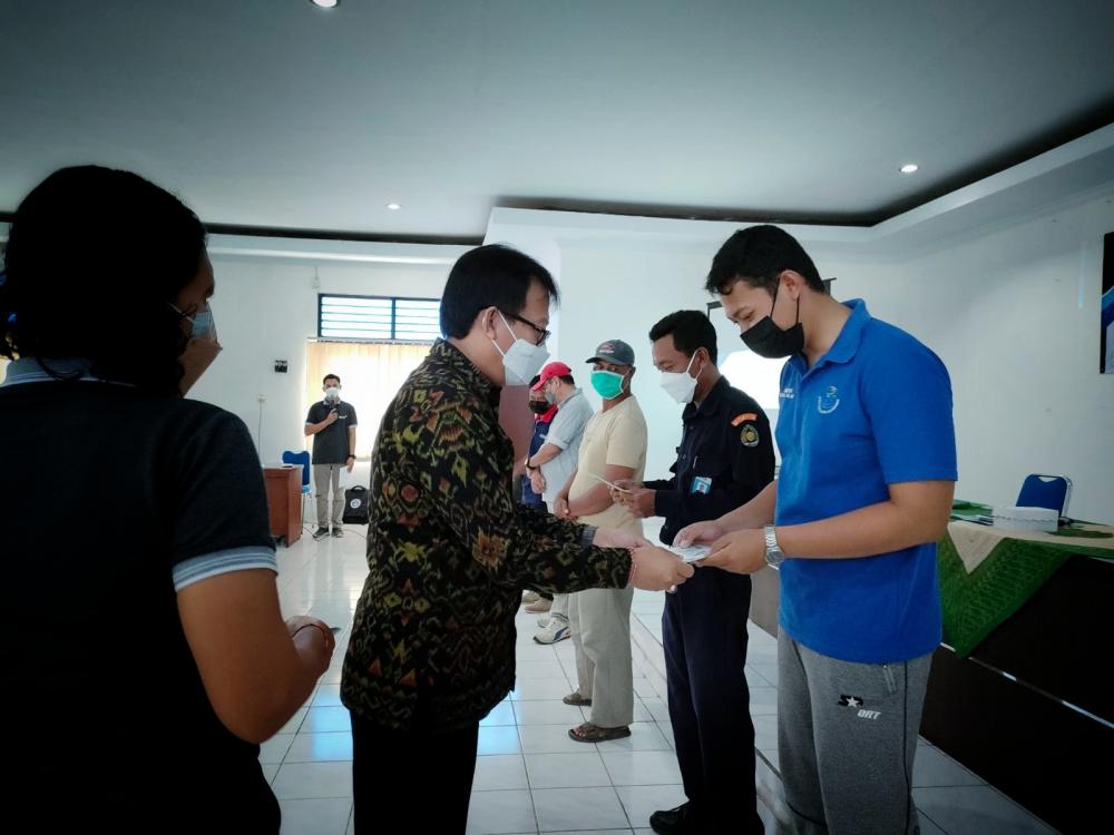Sosialisasi Maritim on The Spot (MOTS) di Pengambengan, Jembrana, Bali (22/10/2021)