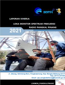 Laporan Kinerja Loka Monitor Spektrum Frekuensi Radio Pangkal Pinang