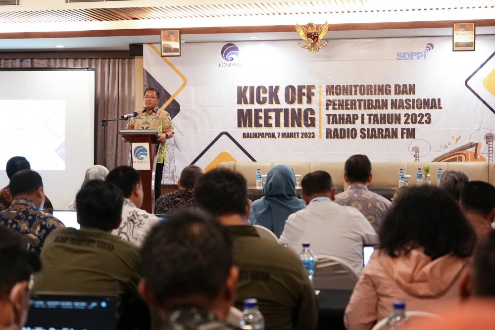 Direktur Pengendalian Sabirin Mochtar memberi arahan terkait Peneriban Nasional, Selasa (07/03/2023).