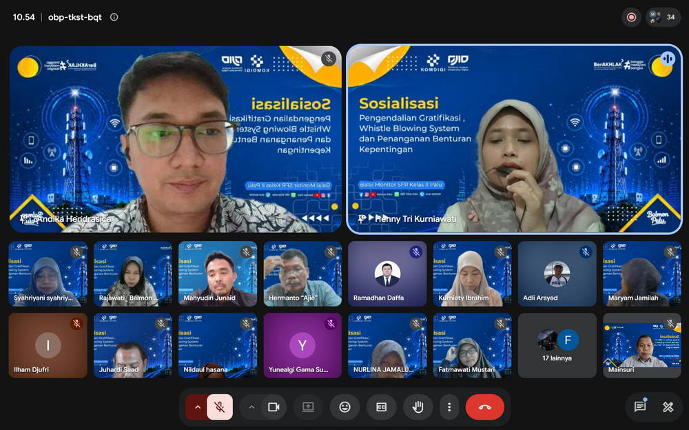 Foto: Perkuat Budaya Integritas, Balmon Palu Gelar Sosialisasi Pengendalian Gratifikasi, WBS, dan Benturan Kepentingan