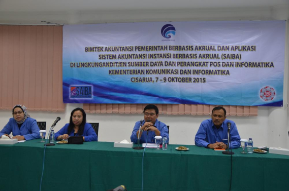 Ilustrasi: Pembukaan Bimbingan Teknis SAIBA oleh Sesditjen SDPPI, Sadjan