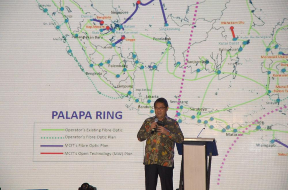 Ilustrasi: Ground Breaking Proyek Palapa Ring Paket Tengah