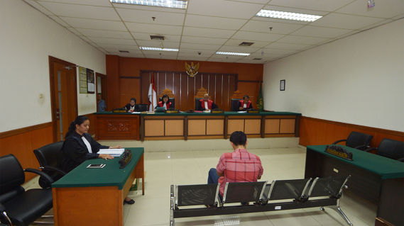 Ilustrasi: Sidang kedua kasus perdagangan jammer ilegal di Pengadilan Negeri Jakarta Barat, Senin (14/5/2018)