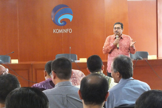 Ilustrasi: Dirjen SDPPI Ismail dalam Workshop Internet of Things di Kementerian Komunikasi dan Informatika, Gedung Menara Merdeka, Jakarta, Selasa (21/8/2018).