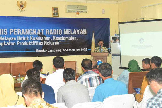 Ilustrasi: Kepala Subdirektorat Standar Telekomunikasi Radio, Direktorat Standardisasi PPI, Rudy Hendarwin, mewakili Dirjen SDPPI, membuka Bimbingan Teknis bertema "Perangkat Radio Nelayan untuk Keamanan, Keselamatan, dan Produktivitas Nelayan” di Bandar Lampung, Provinsi Lampung, Kamis (6/9/2018).