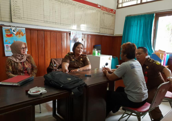 Ilustrasi: Koordinasi antar instansi yg terkait (polda jateng, kejati, polsek sragen dan balmon Semarang) sebelum penyerahan tersangka