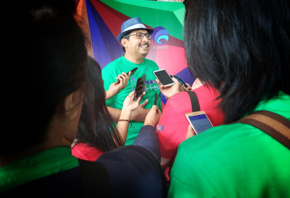 Ilustrasi: Ditjen SDPPI Ismail saat diwawancarai awak media pada kegiatan IFaS- Fest 2019, Bogor (3/10/2019)