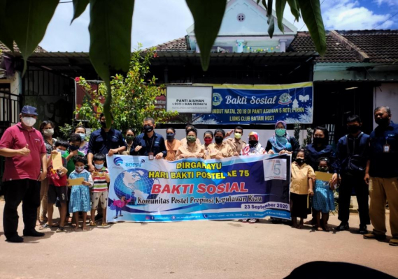 Ilustrasi: Dalam rangka peringatan Hari Bakti Postel ke-75, Balai Monitor Spektrum Frekuensi (SFR) Kelas II Batam bersama Komunitas Postel Kepulauan Riau (Kepri), melaksanakan Bakti Sosial dengan menyerahkan santunan tunai dan sembako kepada empat panti asuhan. (23/09/2020)