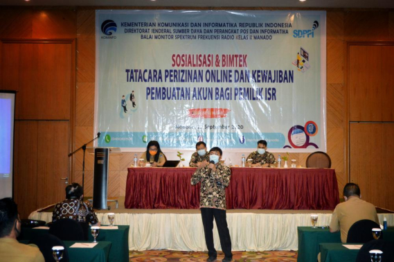 Ilustrasi: Balai Monitor Spektrum Frekuensi Radio (SFR) Kelas II Manado sosialisasikan tata cara perizinan online dan kewajiban pembuatan akun bagi pemilik ISR. (22/9/2020).