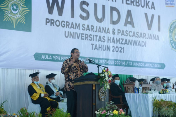 Ilustrasi: Direktur Jenderal Sumber Daya dan Perangkat Pos dan Informatika (Dirjen SDPPI) Ismail memaparkan riset pemetaan kebutuhan kompetensi SDM TIK pada OrasiIlmiah di Lombok Timur, (18/12/2021).