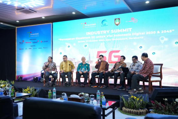 Ilustrasi: Dirjen SDPPI Ismail selaku narasumber dalam kegiatan Industry Summit bertema "Percepatan Ekosistem 5G untuk Visi Indonesia Digital 2030 & 2045" di Solo, Selasa (31/10/2023).