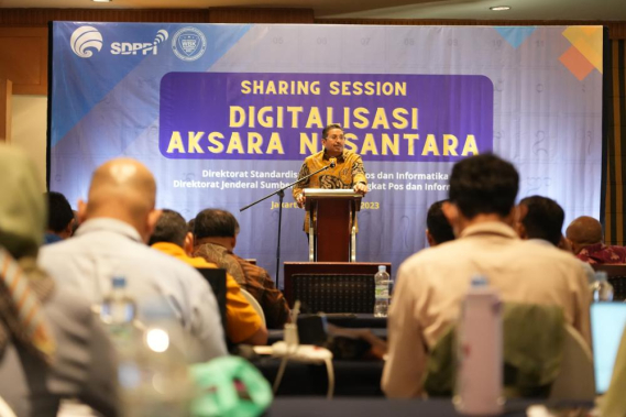 Ilustrasi: Dirjen SDPPI Ismail menyampaikan dukungan dalam digitalisasi aksara Nusantara ke dalam perangkat seluler saat sharing session Digitalisasi Aksara Nusantara, Kamis (2/11/2023) di Jakarta.