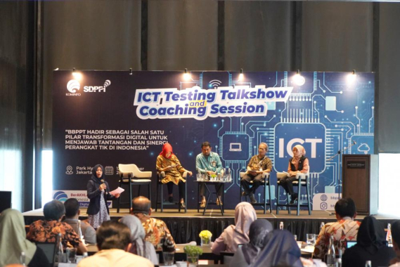 Ilustrasi: “Pentingnya Transformasi Digital dan Sertifikasi Perangkat Telekomunikasi bagi Industri di Sektor Manufaktur” dijelaskan oleh Mareta Pratiwi selaku Executive Secretary of PIDI 4.0 dalam kegiatan ICT Testing Talkshow and Coaching Session, Selasa (12/12/23)